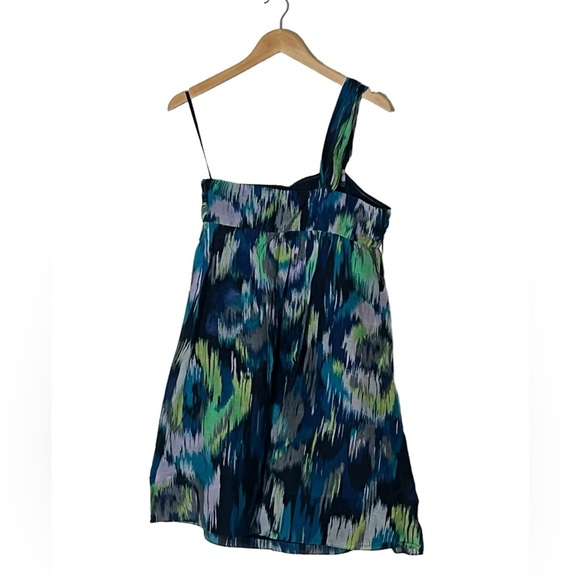 Loft Ann Taylor | NWT Silk blend one shoulder multi print sun dress size… - Picture 8 of 13